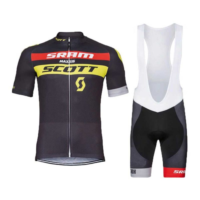 cycling kit for men summer sram scott 2017 front