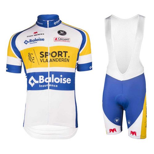 CJ098 Cycling kit mens Sport Vlaanderen-Baloise 2017 front