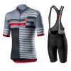 mens cycling professional kit Castelli Team 2022 GREY front