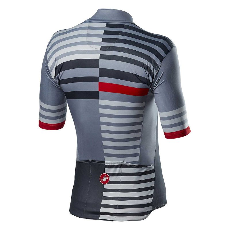 cycling clothing kit Castelli Team 2022 GREY back