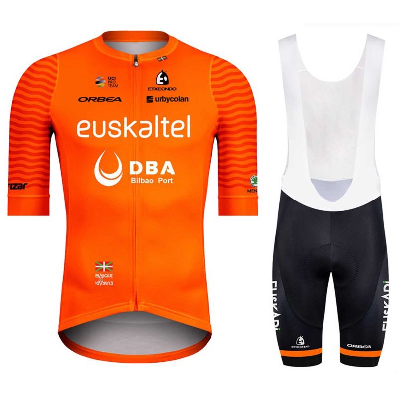 CJ414 enskaltel euskadi 2020 mens cycling kit set front