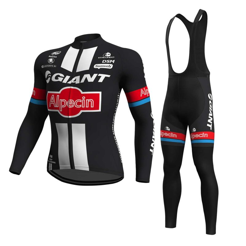 bike kits for men long sleeve Alpecin Giant 2015 front