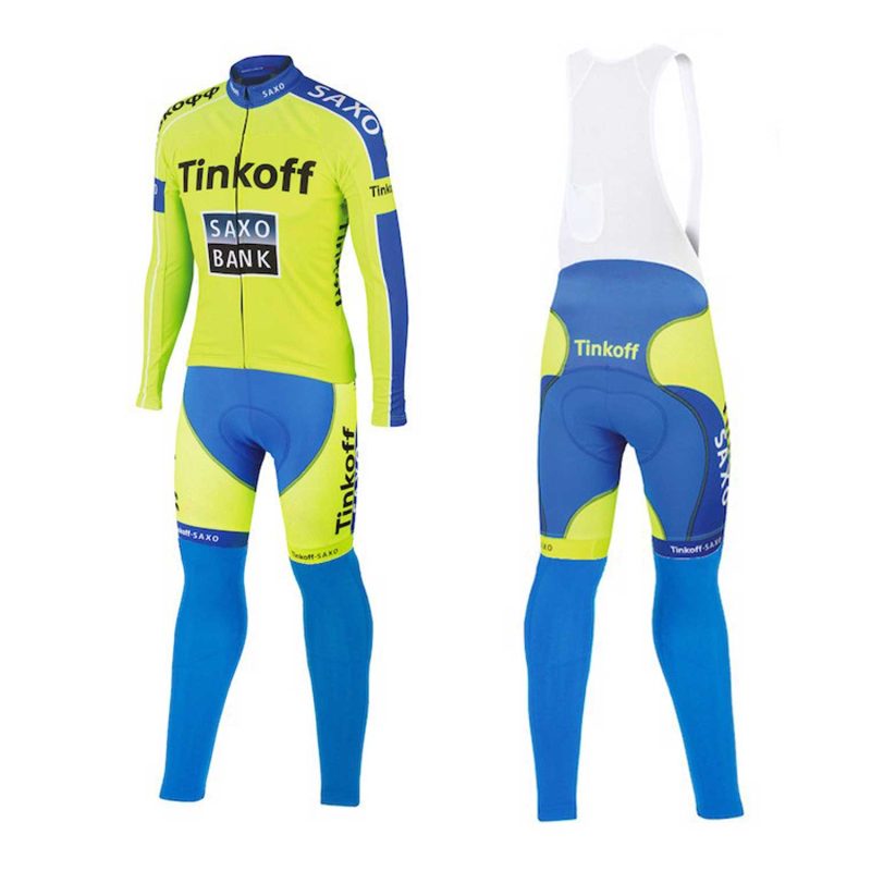 Tinkoff Saxo Bank 2015 Cyclin Kit Long Sleeve Yellow FRONT