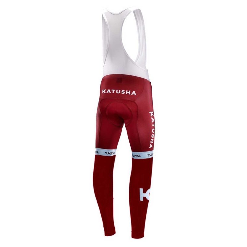 Katusha Team 2016 Cyclin bib Long Sleeve back
