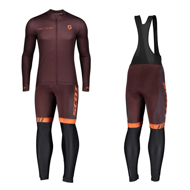 Scott RC Team 1.0 Claret 2020 Cyclin Kit Long Sleeve front
