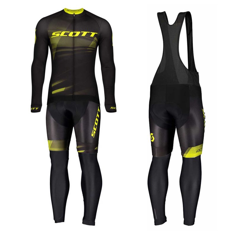 Scott RC Pro 2020 Cyclin Kit Long Sleeve Black Yellow front