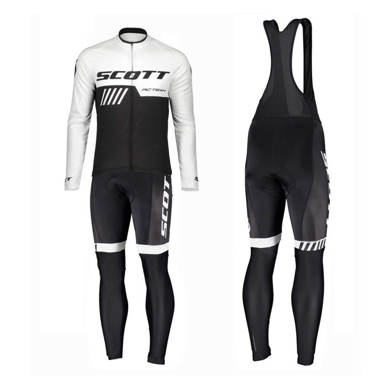 Scott Rc Team 2019 Cyclin Kit Long Sleeve Black White front