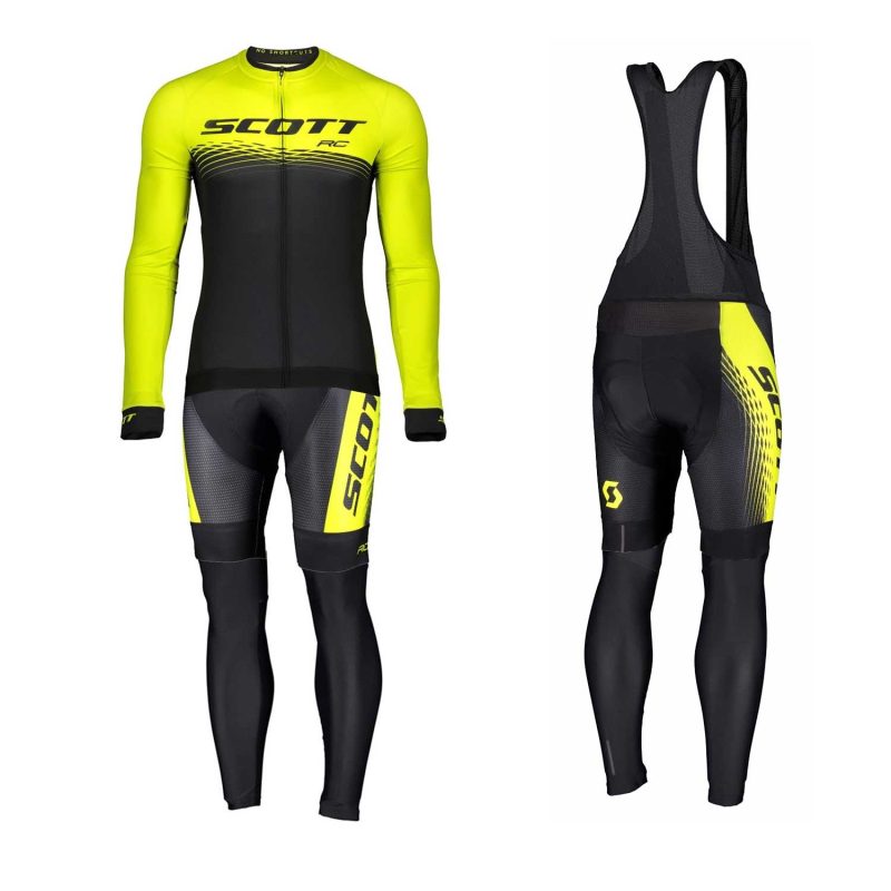 Scott Rc Team 2019 Cyclin Kit Long Sleeve Black Yellow front