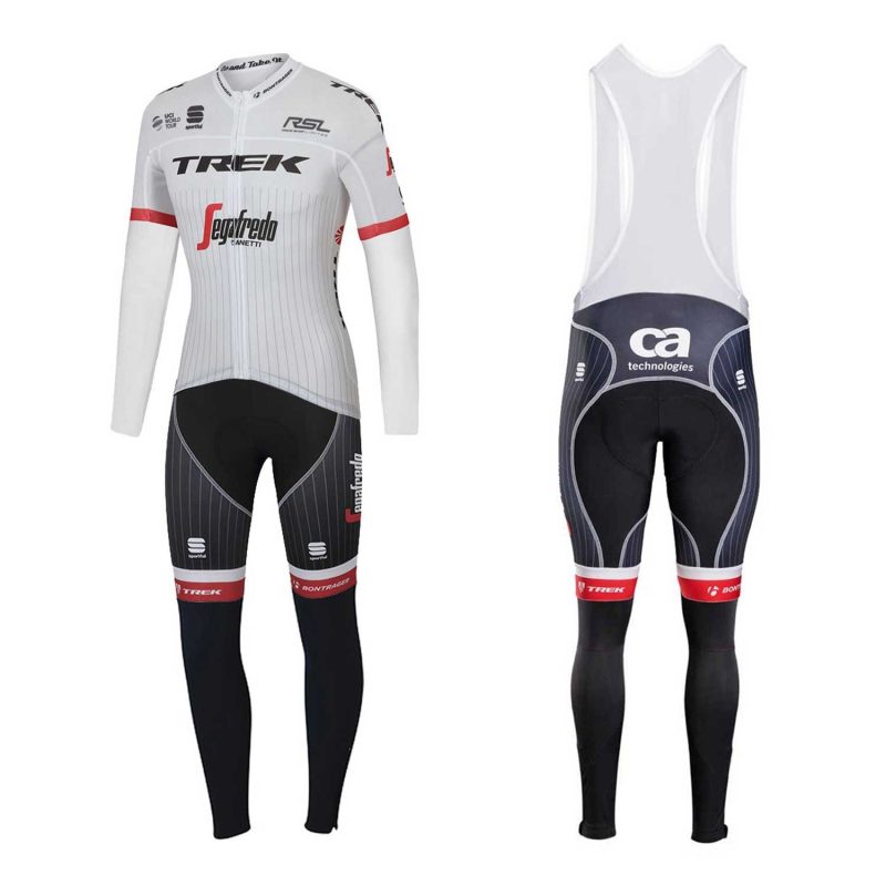 Trek Segafredo 2016 Cyclin Kit Long Sleeve White front