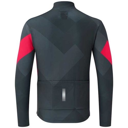 Shimano 2019 Cyclin Kit Long Sleeve Grey Red back