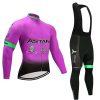 mens team cycling kit jersey and bib Astana Team 2017 front