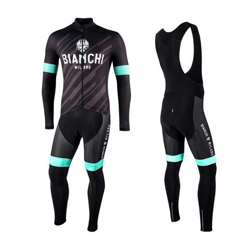Bianchi Milano Cyclin Kit Long Sleeve Black front