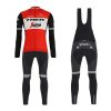 Trek Segafredo 2019 Cyclin Kit Long Sleeve Red front