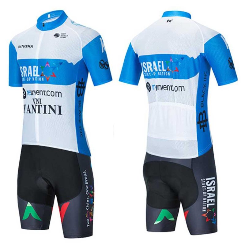 Israel Start Up Nation 2020 front cycling kit back