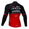 Shimano Kixx Cyclin jersey Long Sleeve Black Red back