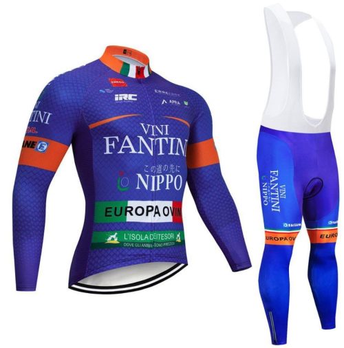 Vini Fantini Nippo 2018 Cycling Kit Long Sleeve front
