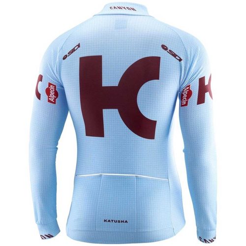 Katusha Alpecin 2019 Cyclin jersey Long Sleeve back
