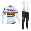 Peugeot Cycling Kit Long Sleeve White front