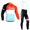 Trek Factory Racing Long Sleeve mens cycling kit set front
