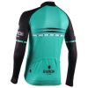 Bianchi Milano Piantedo Green Thermal 2021 Cyclin jersey Long Sleeve back