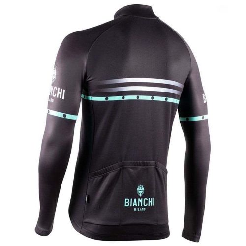 Bianchi Milano Piantedo Black 2021 Cyclin Kit Long Sleeve back