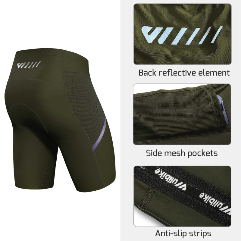 wulibike-new-upgraded-mens-cycling-shorts-with-pocket-olive-green-m2034-features