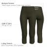 Wulibike-Women-Tights-Bicycle-Pant-green-detail2