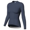 2023 Women Grace Long Sleeve Jersey frontside grey blue cycling jerseys for women