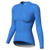 2023 Women Grace Long Sleeve Jersey blue frontside long sleeve cycling jersey womens
