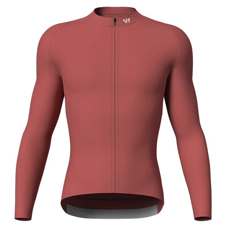 Men Air Long Sleeve Jersey red 2023 front long sleeve thermal bike jersey men