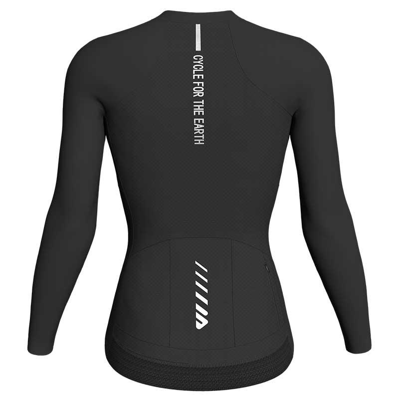 2023 Women Grace Long Sleeve Jersey back black long sleeve jersey women