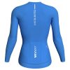 2023 Women Grace Long Sleeve Jersey back blue long sleeve cycling jersey womens