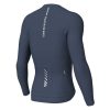 Men Air Long Sleeve Jersey Grey Blue 2023 backside mens long sleeve road bike jersey