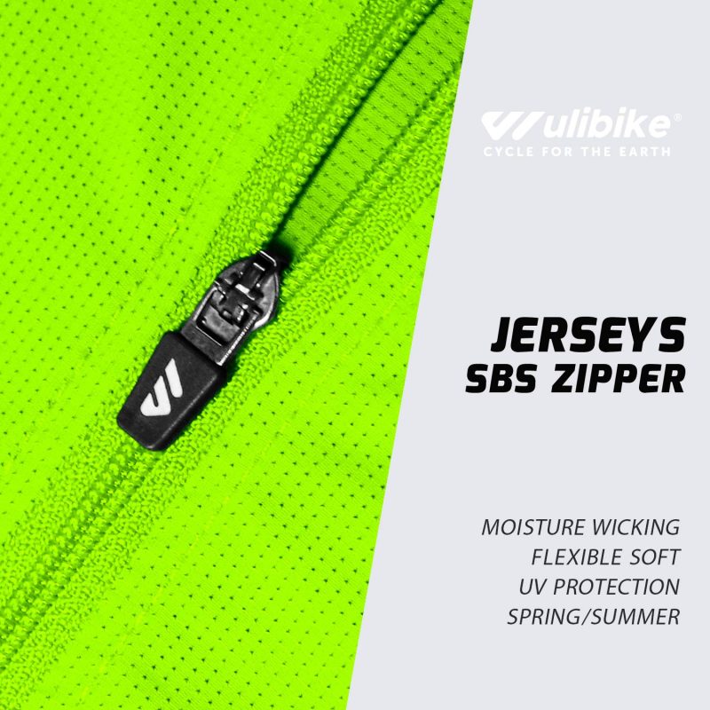 wulibike bike shirts for men short sleeve green M10170-description