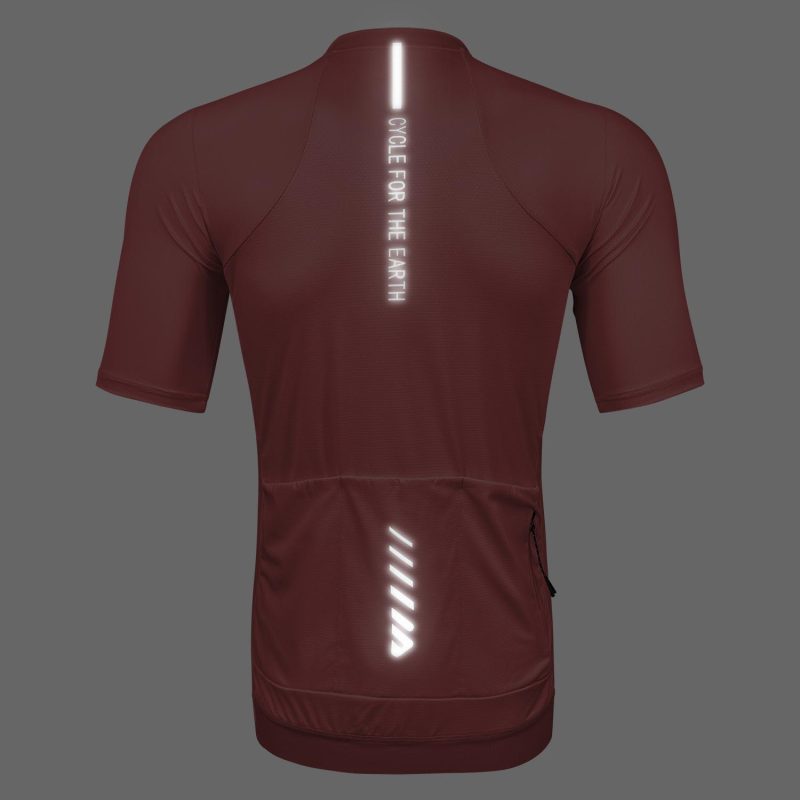 WULIBIKE-red-half-zip-cycling-jersey-reflective.