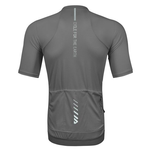 WULIBIKE-grey-half-zip-cycling-jersey-back-view.