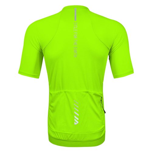 WULIBIKE-green-half-zip-cycling-jersey-back-view.