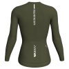wulibike-olive green-long sleeve-cycling-jersey-women-back