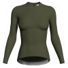 wulibike-olive green-long sleeve-cycling-jersey-women-front