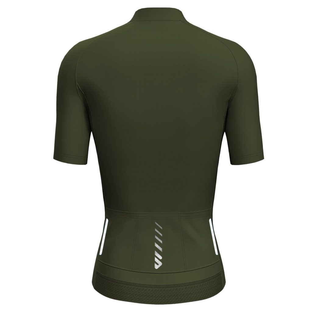 wulibike-olive green-cycling-jersey-women-back