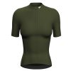 wulibike-olive green-cycling-jersey-women-front