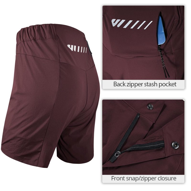 WULIBIKE-burgundy-womens-cycling-shorts-detail-1
