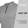 WULIBIKE-grey-half-zip-cycling-jersey-description.