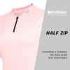 WULIBIKE-pink-half-zip-cycling-jersey-description.