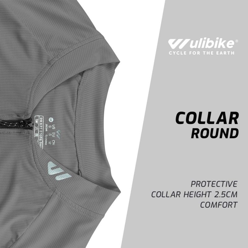 WULIBIKE-grey-half-zip-cycling-jersey-description.