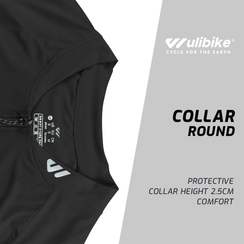 WULIBIKE-black-half-zip-cycling-jersey-description.