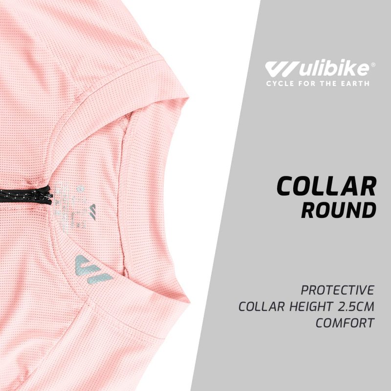 WULIBIKE-pink-half-zip-cycling-jersey-description.