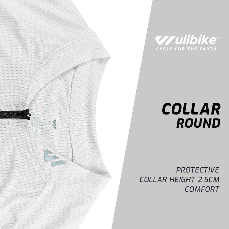 Women's Half-Zip Jersey White - Image 4
