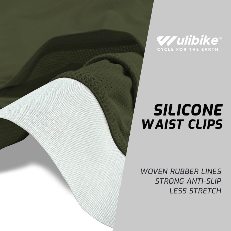 WULIBIKE-olive-green-half-zip-cycling-jersey-description.