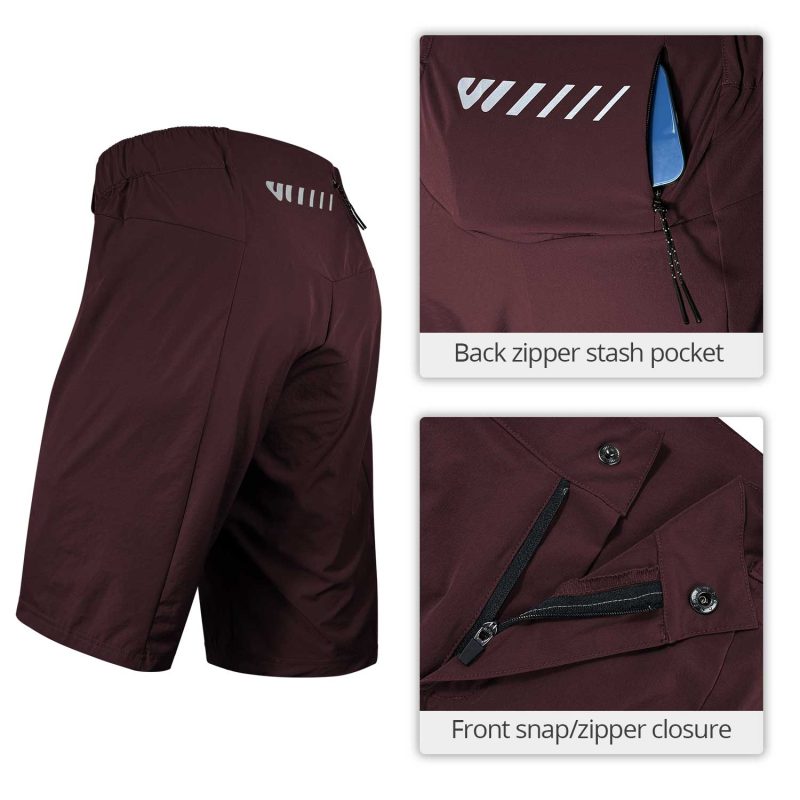 men's mountain biking shorts detail